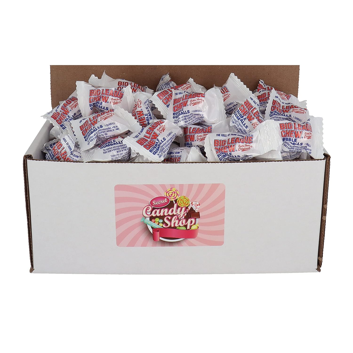 Buy Big League Chew Bubble Gum Bulk in Box, 2 pond individueel verpakt