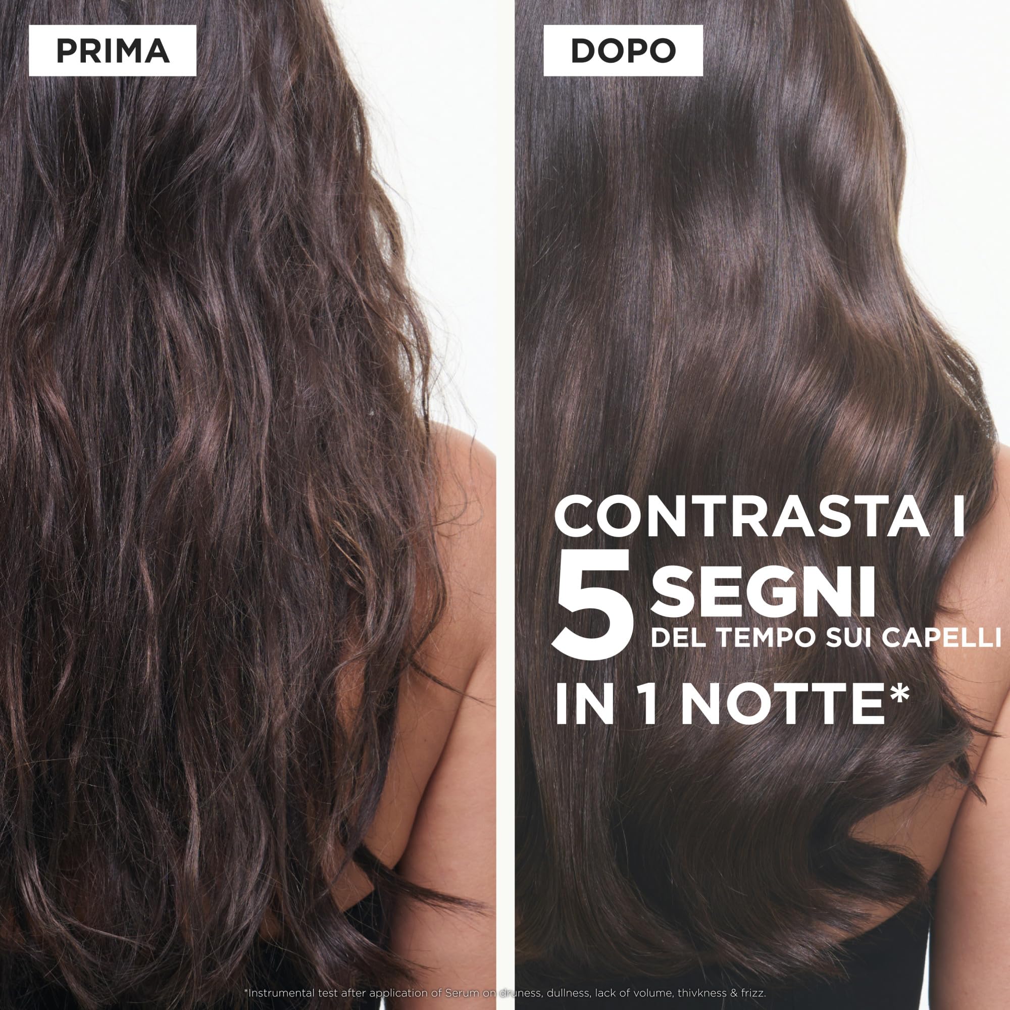 Kérastase Chronologiste Overnight Youth Serum Crema notte anti-età con alghe Pro-Xylane & Ochrophyta, contro l'effetto crespo e la lucentezza, per capelli lisci, 30 ml