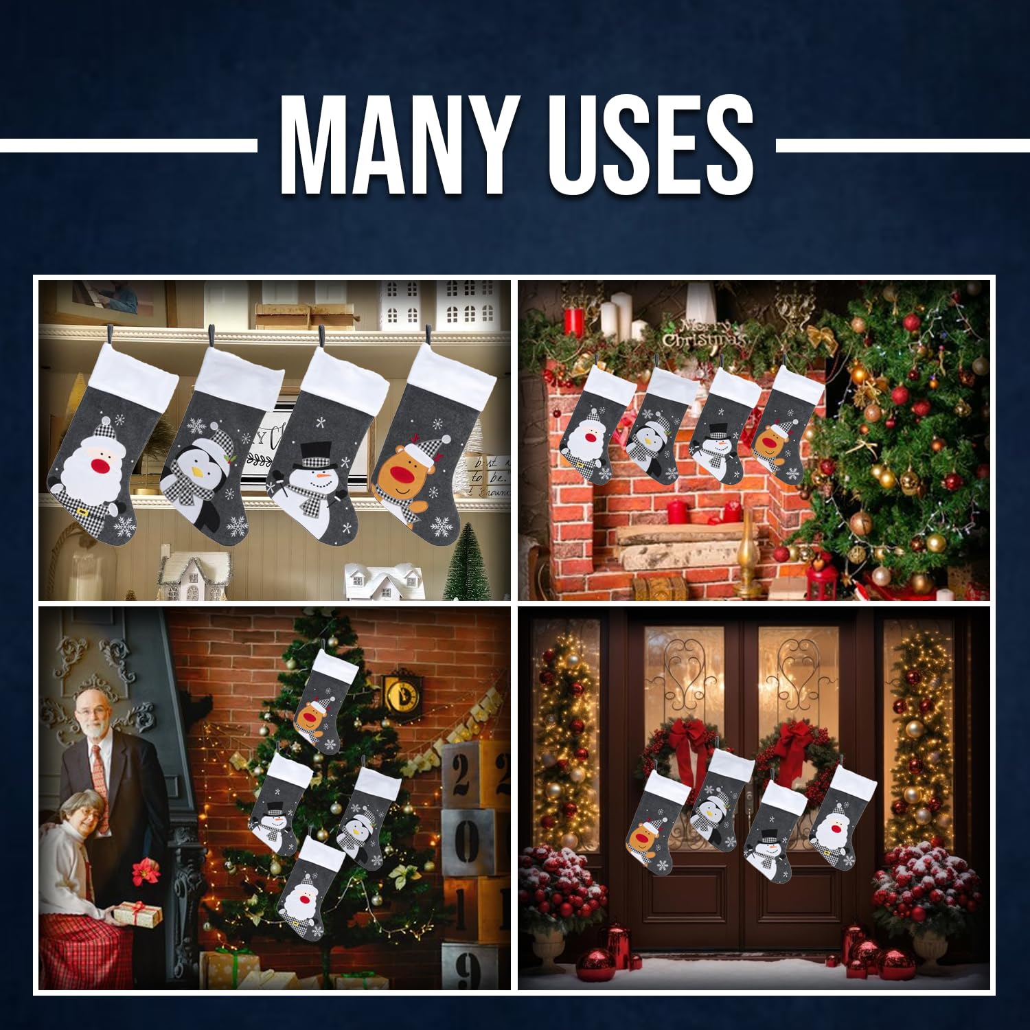 Calza Di Natale / Calza Personalizzata In Feltro / Babbo Natale - Foto 12