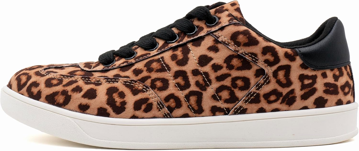 Women's Lace Up Trendy Sneaker Classic Fashion Low Top Walking Shoes - Picture 26 of 109