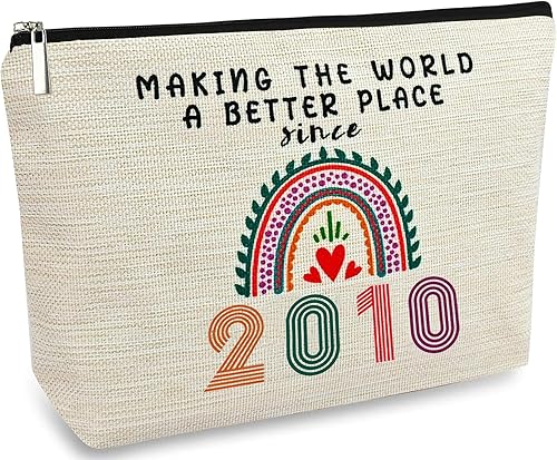 Dulces 16 regalos para niñas, bolsas de maquillaje para niñas, decoraciones de feliz cumpleaños 16 para adolescentes, ideas de regalo para hija,