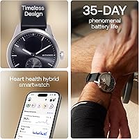 Vista 23 de Withings ScanWatch 2 - Reloj inteligente híbrido, monitoreo de frecuencia cardíaca, rastreador de fitness, seguimiento de ciclo, monitoreo del Oro