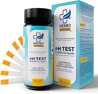 Kit de tiras medidoras de pH 0-14 - teste rápido e preciso para água, aquários, piscinas, hidroponia, jardinagem, alimen...