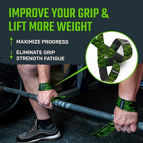 Miniatura 4 de Gradient Fitness Correas de levantamiento  Correas de muñeca para levantamiento de pesas, correas de levantamiento de pesas, correas para