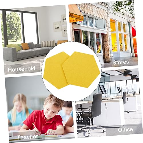 Miniatura 7 de MAGICLULU 12 piezas de fieltro para telón de fondo de pared, tablero de anuncios para el hogar, azulejos de pared de fieltro, tablero de corcho