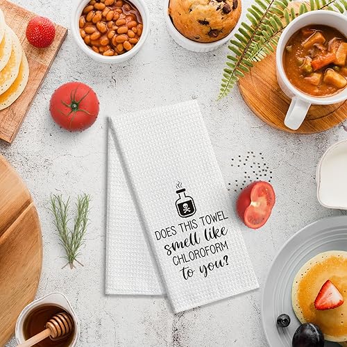 Miniatura 4 de zcyhtqp ¿Esta toalla te huele a cloroformo? Divertidas toallas de cocina, divertidos paños de cocina con refranes, paños de cocina para decoración