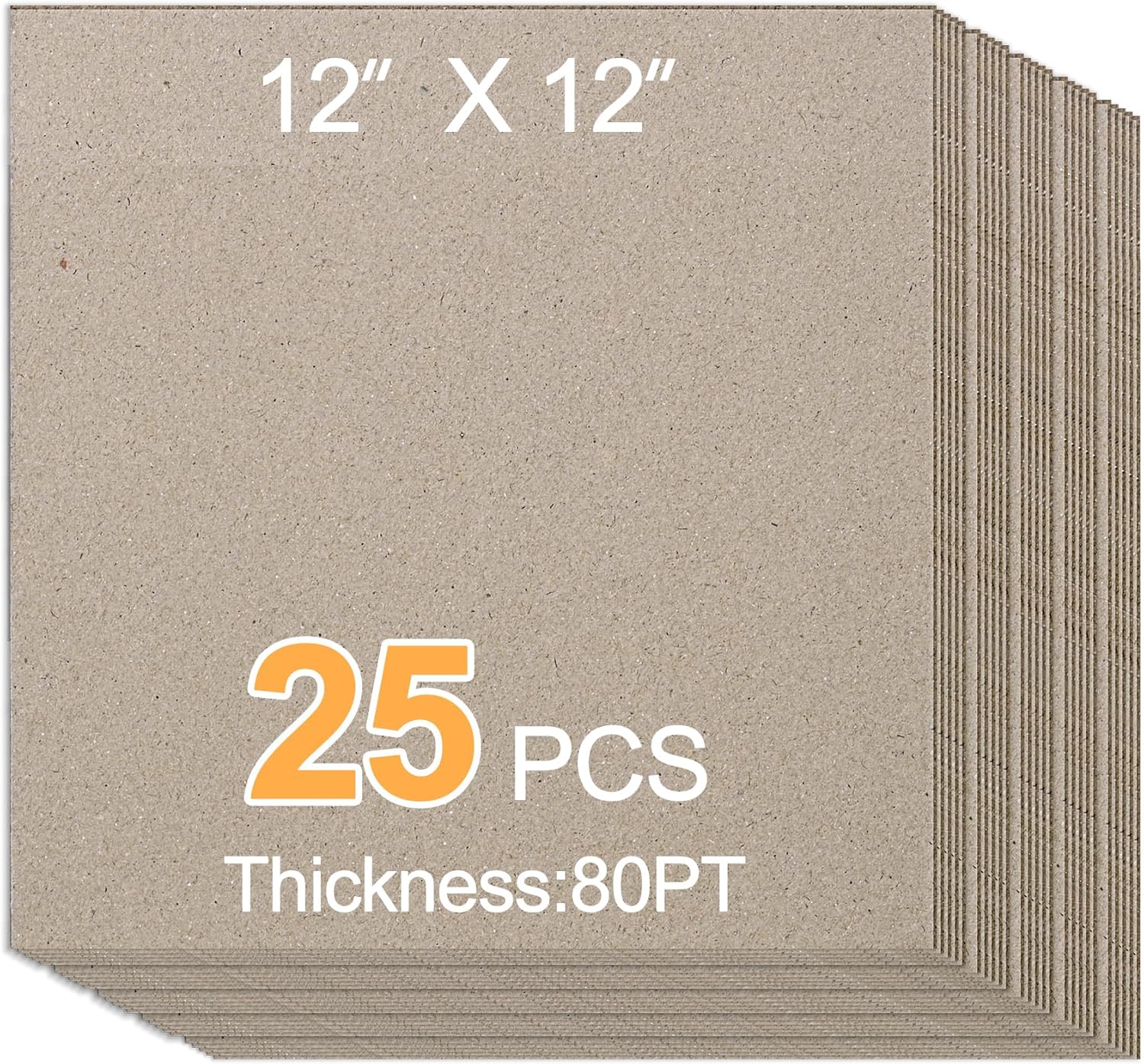 Chipboard Sheets (12 Inch x 16 Inch, Pack, 25)