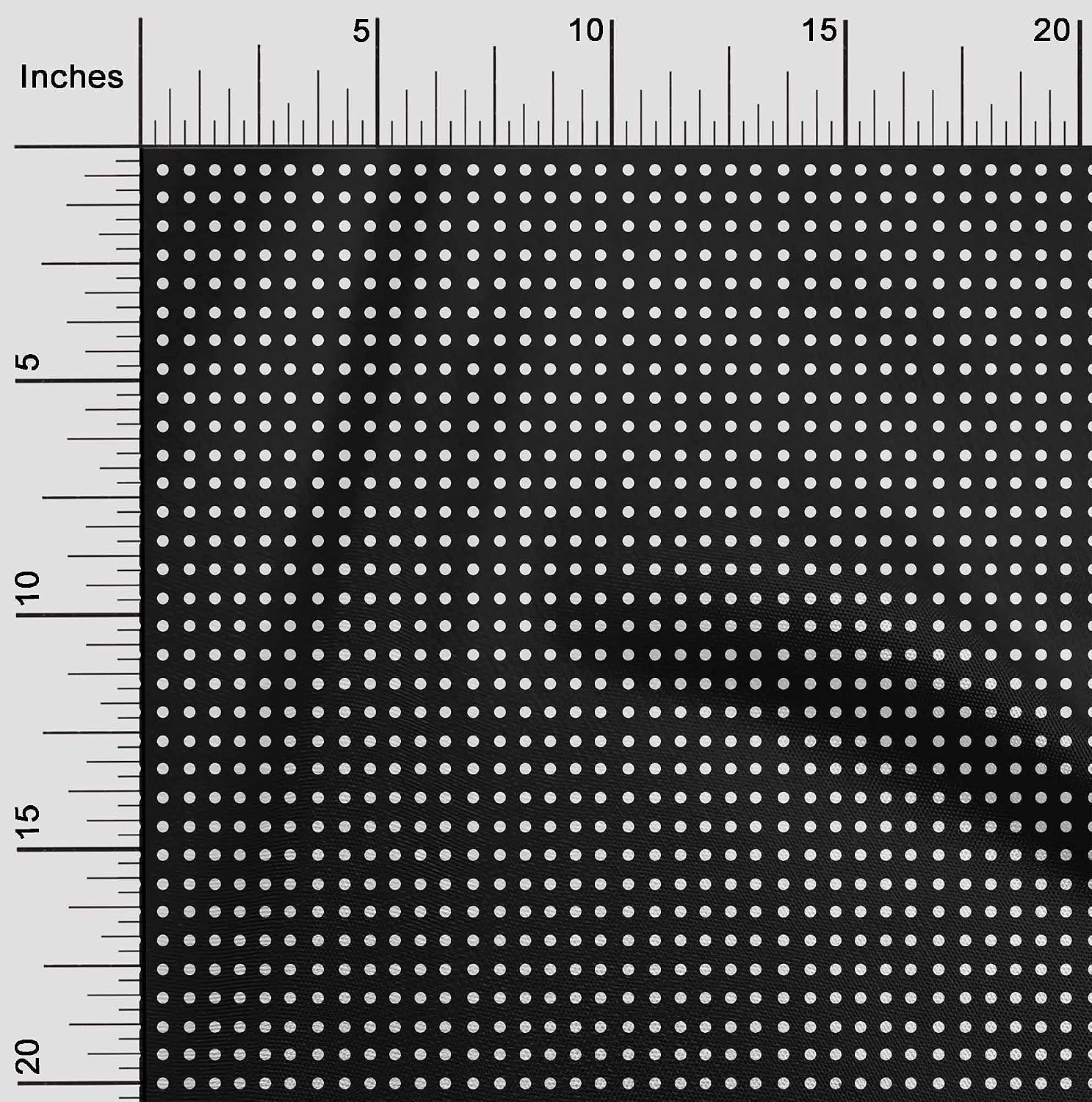 oneOone Cotton Flex Black Fabric Polka Dress Material Fabric Print Fabric by The Yard 40 Inch Wide