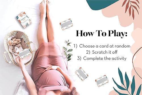 Miniatura 6 de Astralux 35 divertidas actividades para rascar durante el embarazo. Crea recuerdos eternos de tu embarazo. Regalo único para futuras mamás