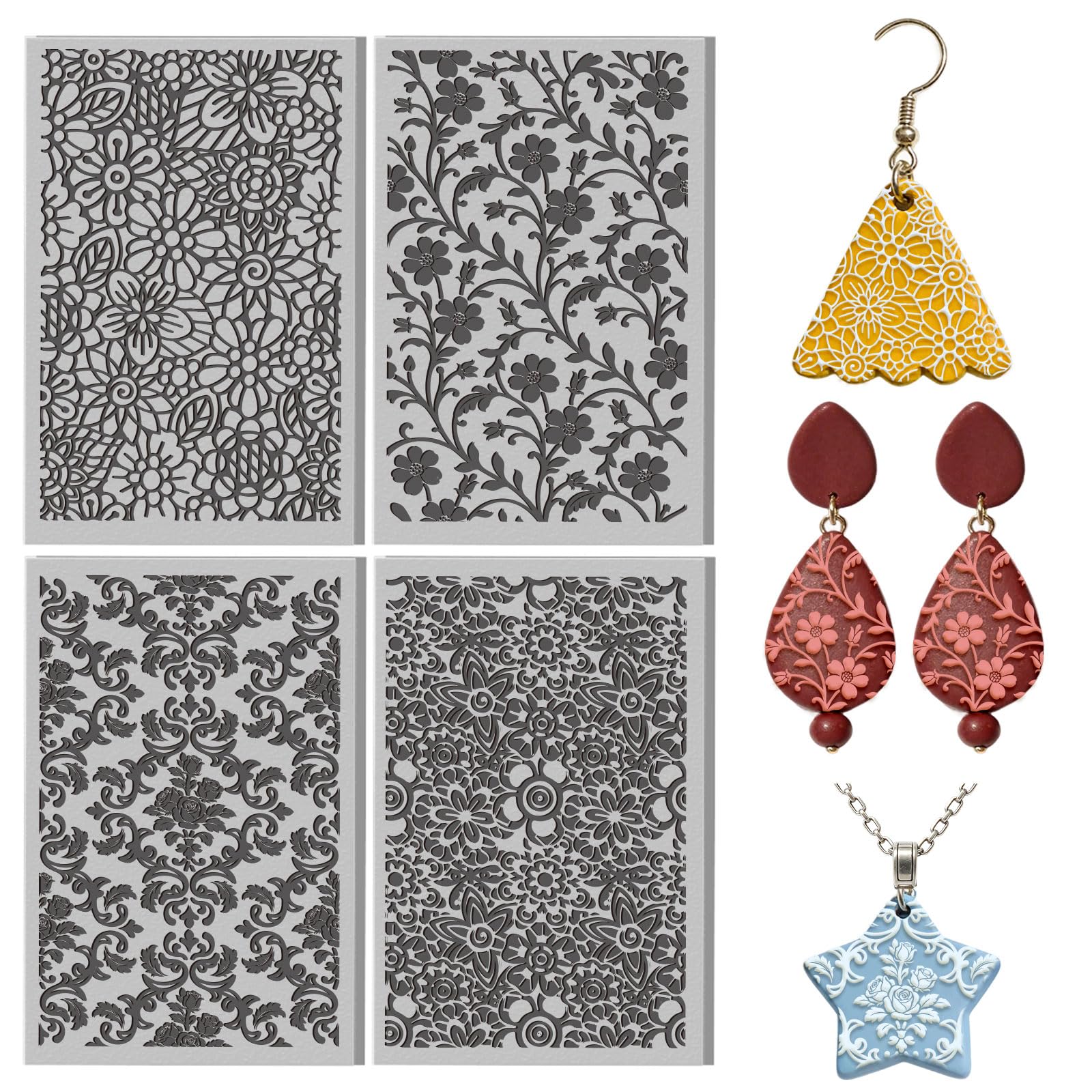 Argile polymère texture pour la création de bijoux et timbres de poterie