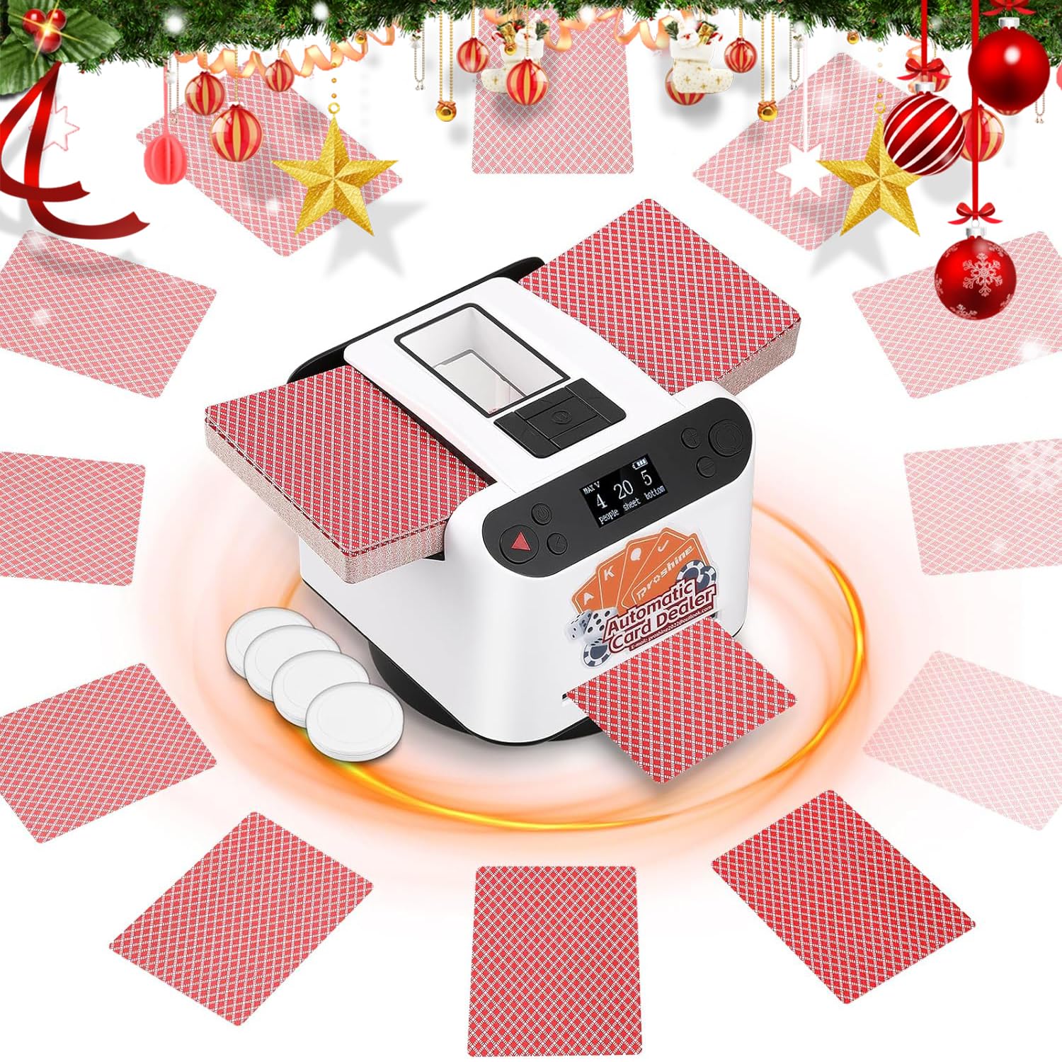 Amazon.com : Proshine 2025 Automatic Card Shuffler and Dealer for