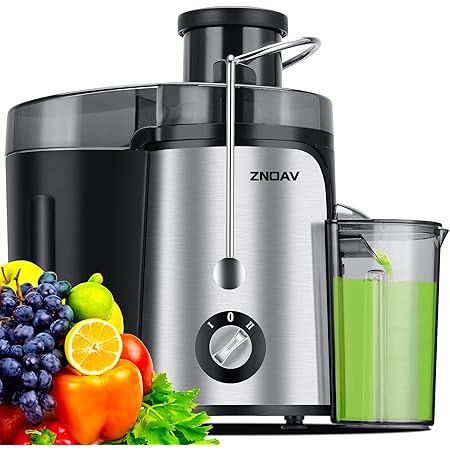 Juicer Machine, 600W Juicer with 3.5” Big Mouth for Whole Fruits and Veg, Juice Extractor with 3 Speeds, BPA Free, Easy to Clean
