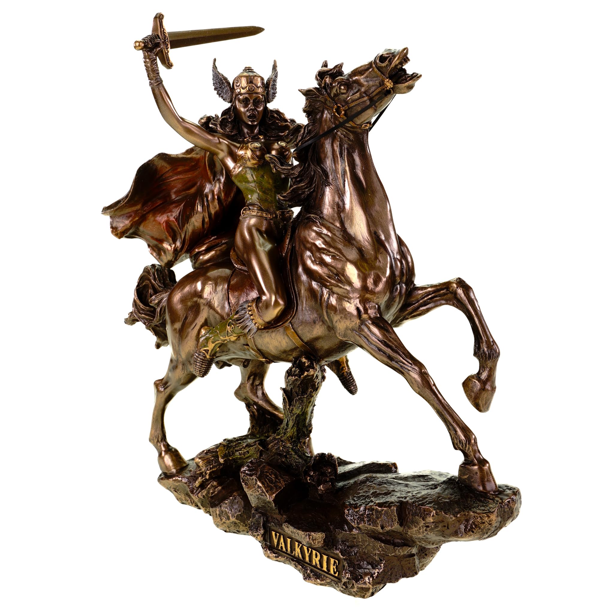 Valkyrie Figurine Riding - Valkyrie - Veronese Decorative Statue Viking Norsemen