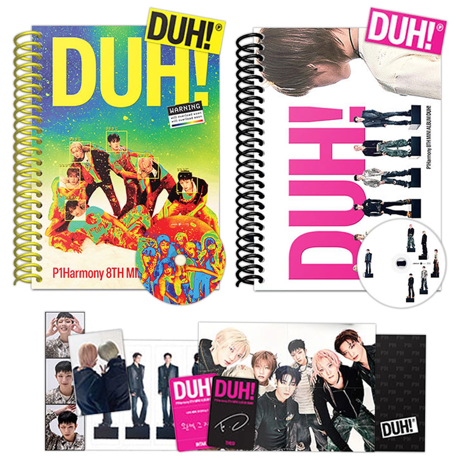 P1Harmony - 8th Mini Album [DUH!] (Random Ver.) Photobook + CD-R +