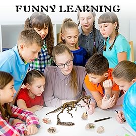 Dinosaur Fossil Digging Kit for Kids, Eggs Excavation Dig Kit, Toys for Kids 5-7 8-12, Great Birthday for Boys and Girls