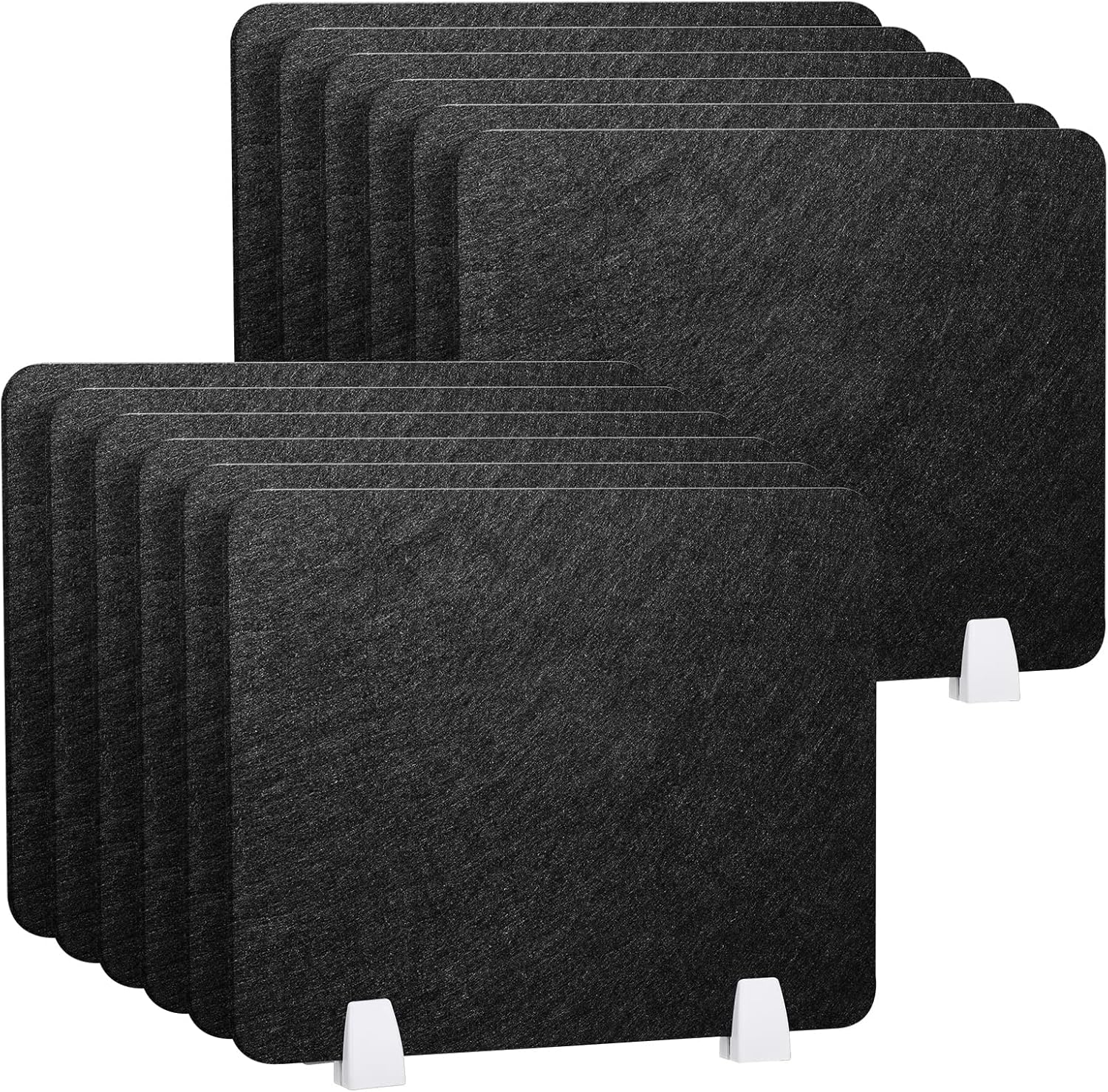 12 Pack 16 x 20 Inch Acoustic Freestanding Desk Divider