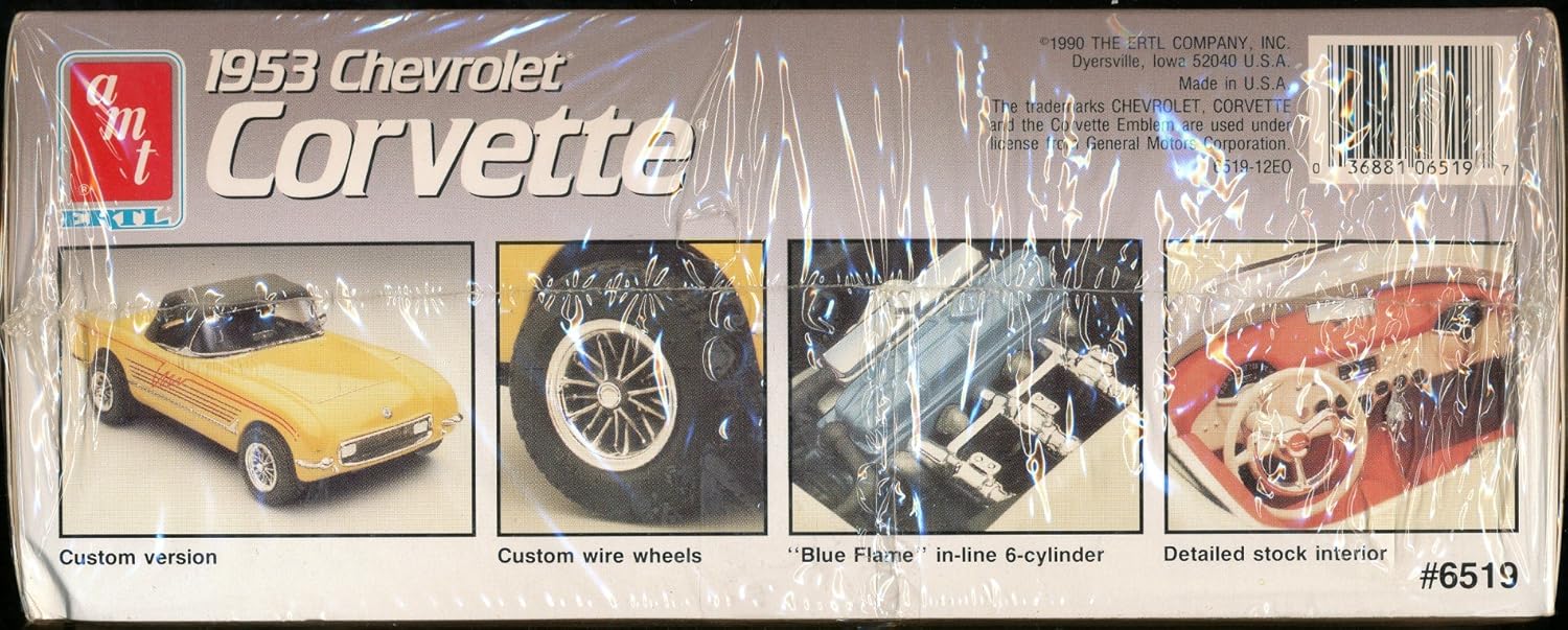 AMT 1953 Corvette Model Kit Box Front