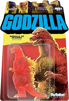 Super7 Reaction Figure Toho Godzilla 1989 Blazing - 3.75" Toho Godzilla Action Figure - Classic Monster Movie Collectibles and Retro Toys