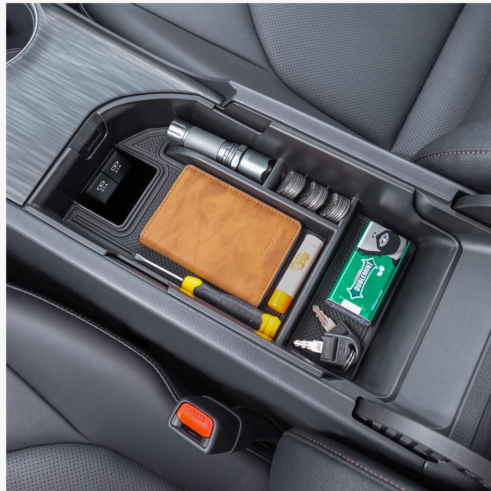 TOPINSTALL Center Console Tray Compatible with 2020 2021 2022 Camry
