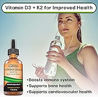 Vista 6 de SBR Nutrition D3+K2 y B12 Bundle Vitamina D3K2 (MK7) gotas líquidas, menta 1 oz Vitamina B-12 3000mcg gotas líquidas, 2 oz para adultos y niños