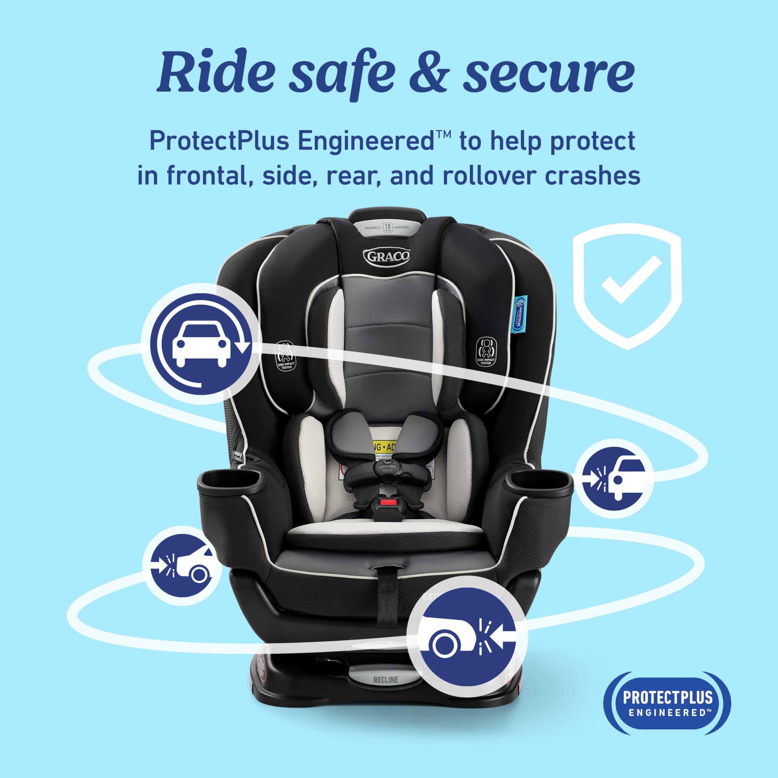 Amazon.com: Graco Extend2Fit Convertible Baby Car Seat, Rear and