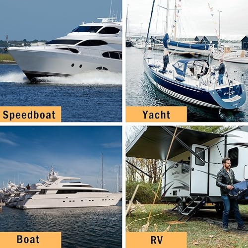 Miniatura 7 de Kit de repuesto de pestillo de puerta de pontón, 4 pestillos de puerta de pontón que se adaptan a marcos cuadrados de 1-1.25 pulgadas, pestillos de