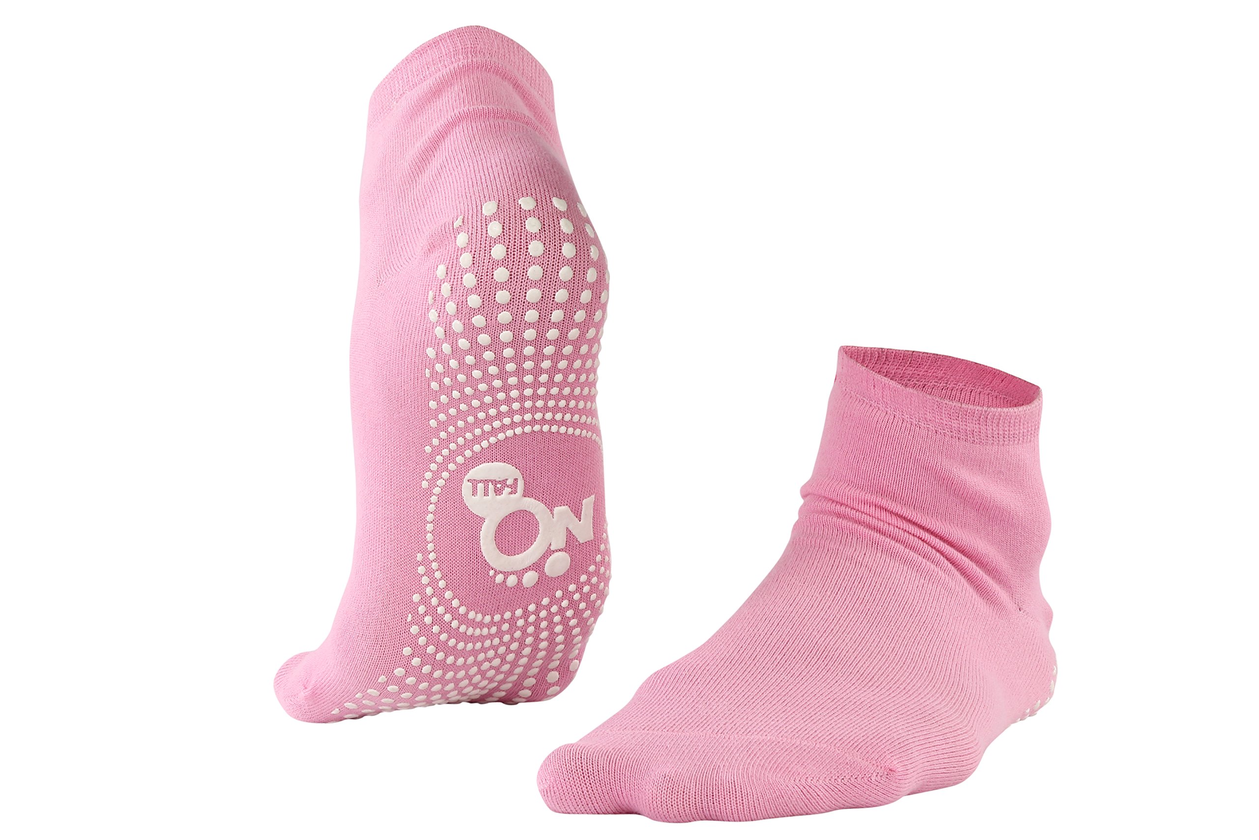 NOFALL Ankle Length Cotton Socks for Women, Ideal for Walking, Jogging, Yoga, Office and Home, Suitable for Daily Use, Color - Pink (Pack of 2) - Image 3 thumbnail
