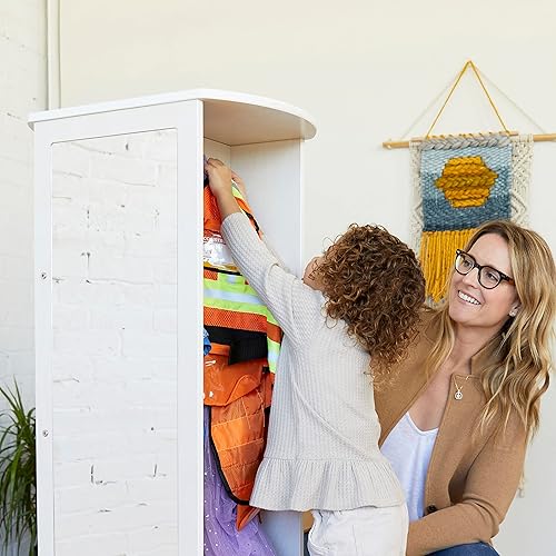 Miniatura 19 de ECR4Kids Carrusel de vestir giratorio, organizador de disfraces, gris lavado Gris (Grey Wash),Natural,Blanco Cal,https://www.amazon.com/dp/undefined