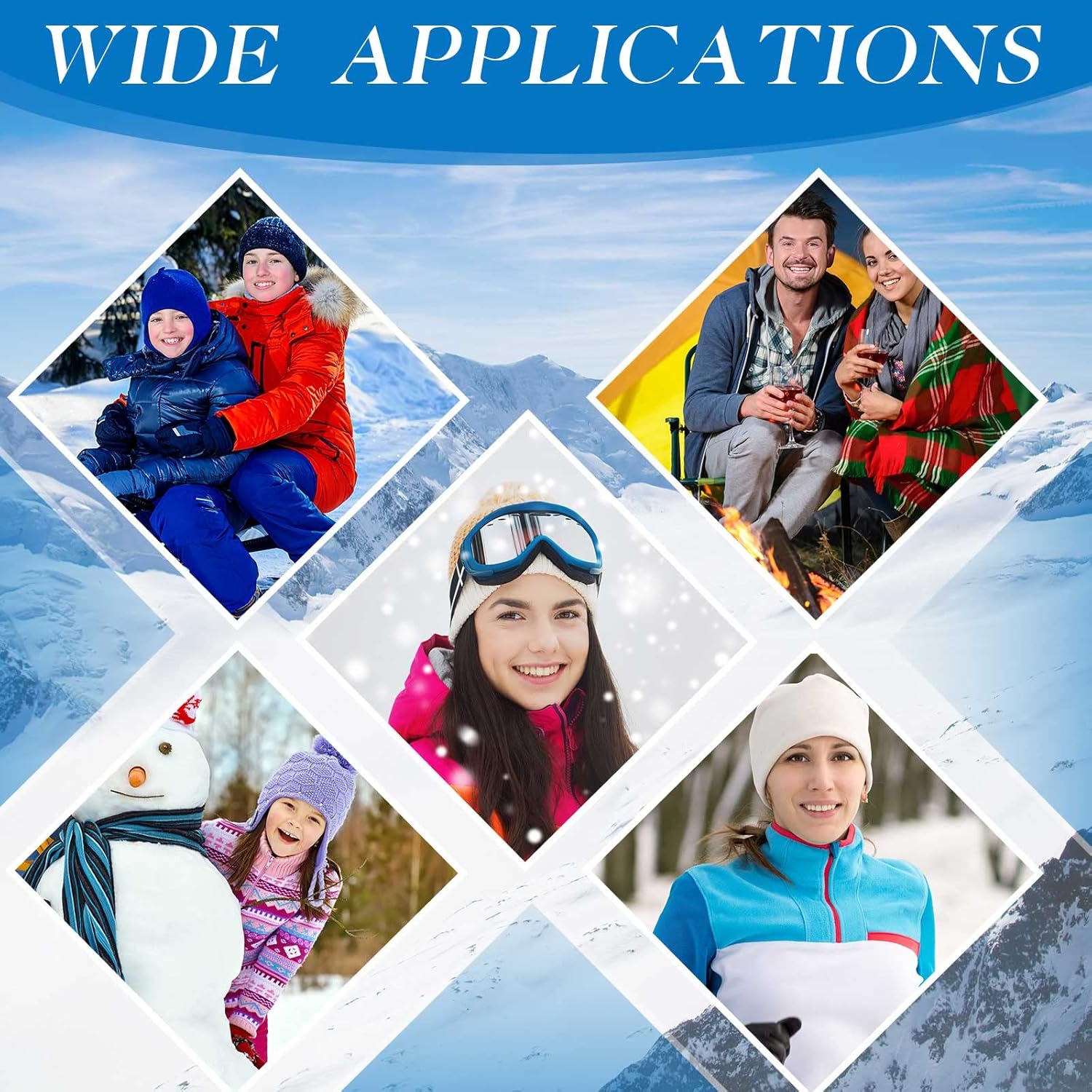 Miniatura 7 de Pasamontañas de forro polar térmico reflectante de invierno de alta visibilidad, resistente al viento, cubierta completa para la cara, gorro, verde