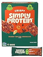 Vista 9 de SimplyProtein - Barra de proteínas bajas en carbohidratos, paquete de 16, chocolate con mantequilla de maní y chocolate negro y almendra, barras