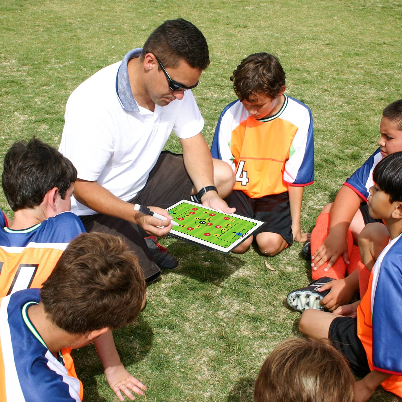 CS COSDDI Tablero Táctico de Fútbol Magnético Portátil con Imanes