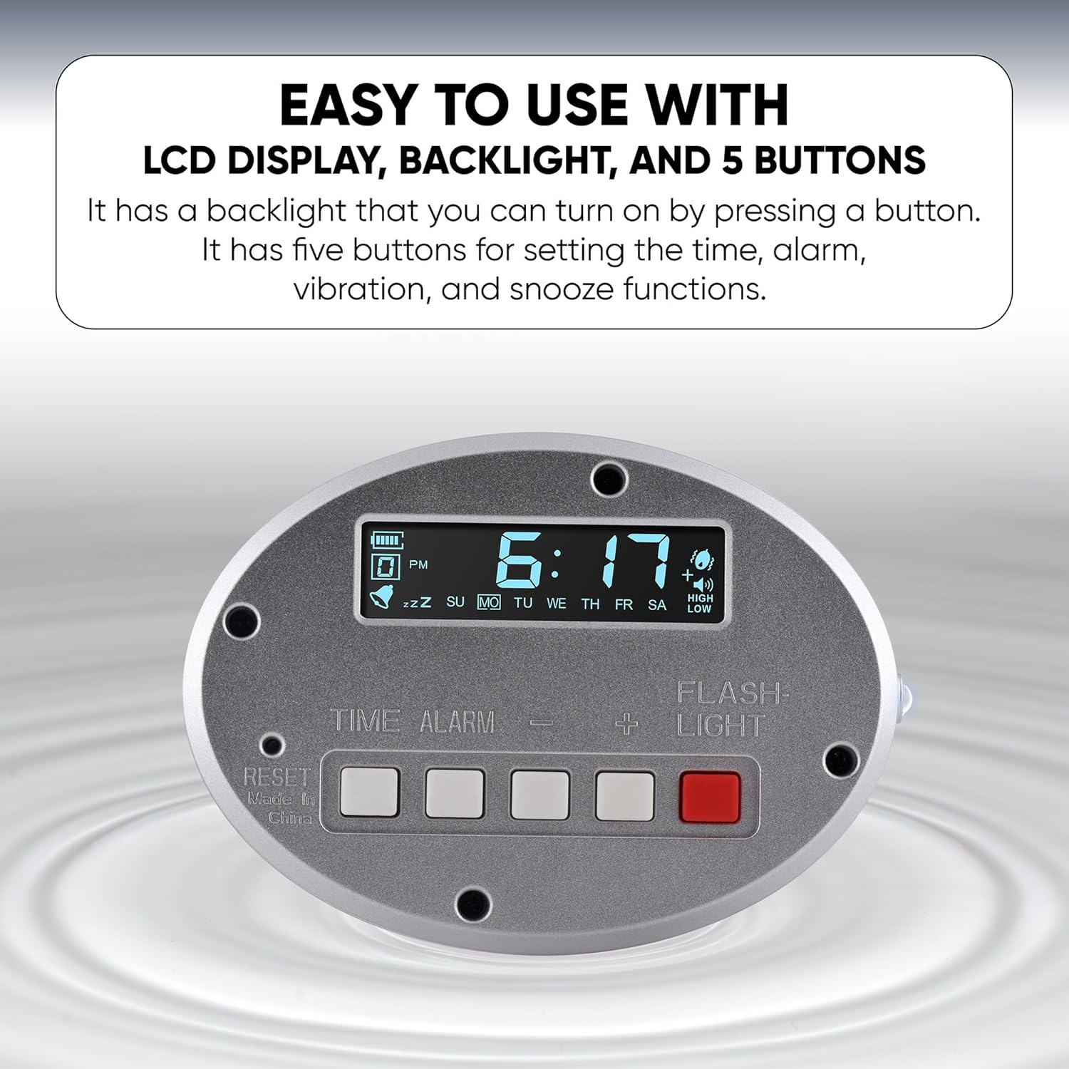 Close-up of the CoolFire VB01B control panel with LCD display.
