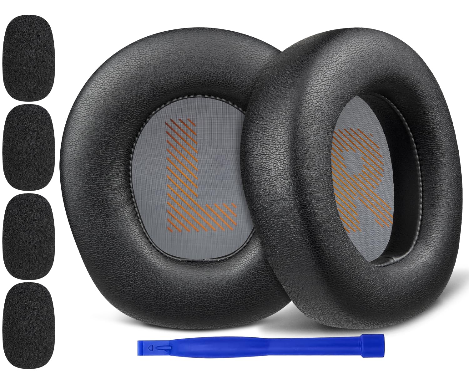 SOULWIT Replacement Earpads for JBL Quantum 600/610/800/810/910/910X/910P Wireless Headsets, Ear Pads Cushions with Soft Protein Leather and High-Density Memory Foam - Black-image-15
