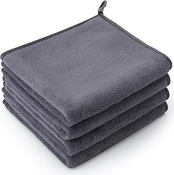 saerryor Microfiber Hand Towels with Hanging Loop Kitchen Hand Towels