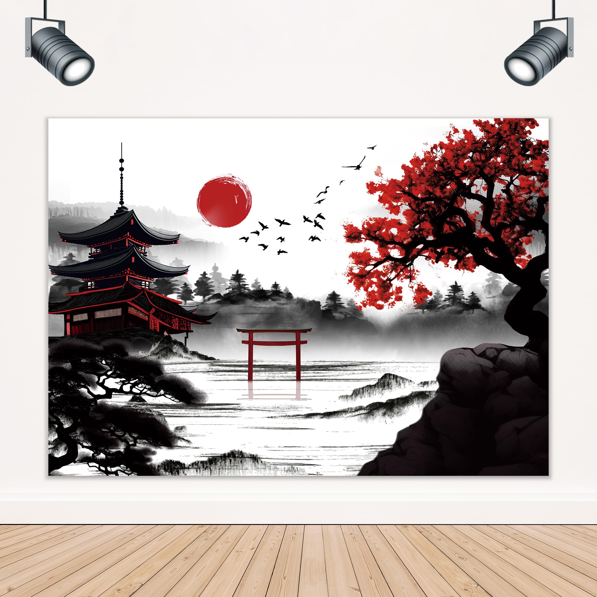 Amazon.com : LIGHTINHOME Japanese Cherry Blossom Backdrop 7Wx5H