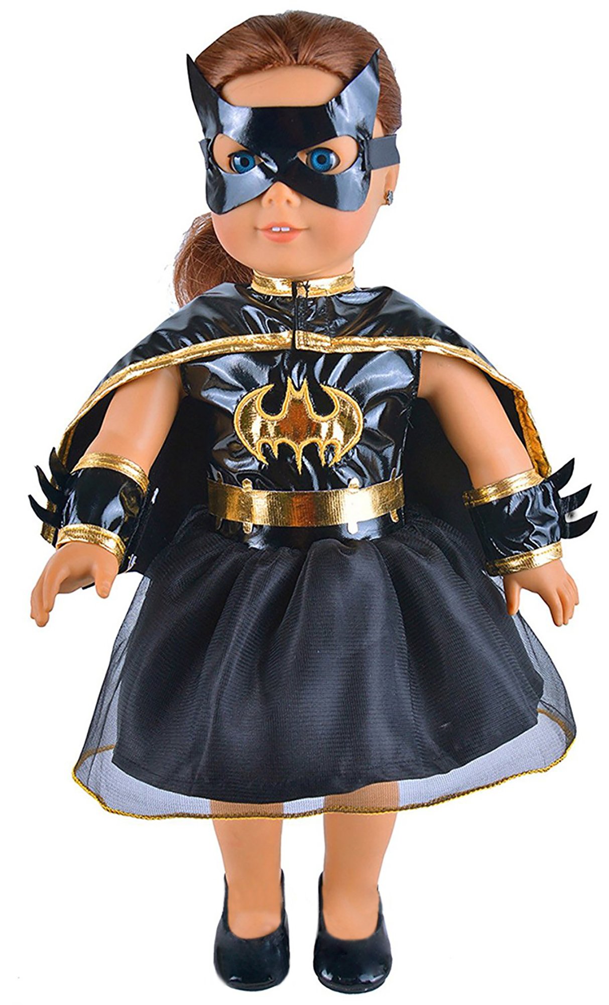Little Batgirl Costume Doll Clothes Outfit for 18 Inch American Girl Dolls, Madame Alexander, Our Generation and more