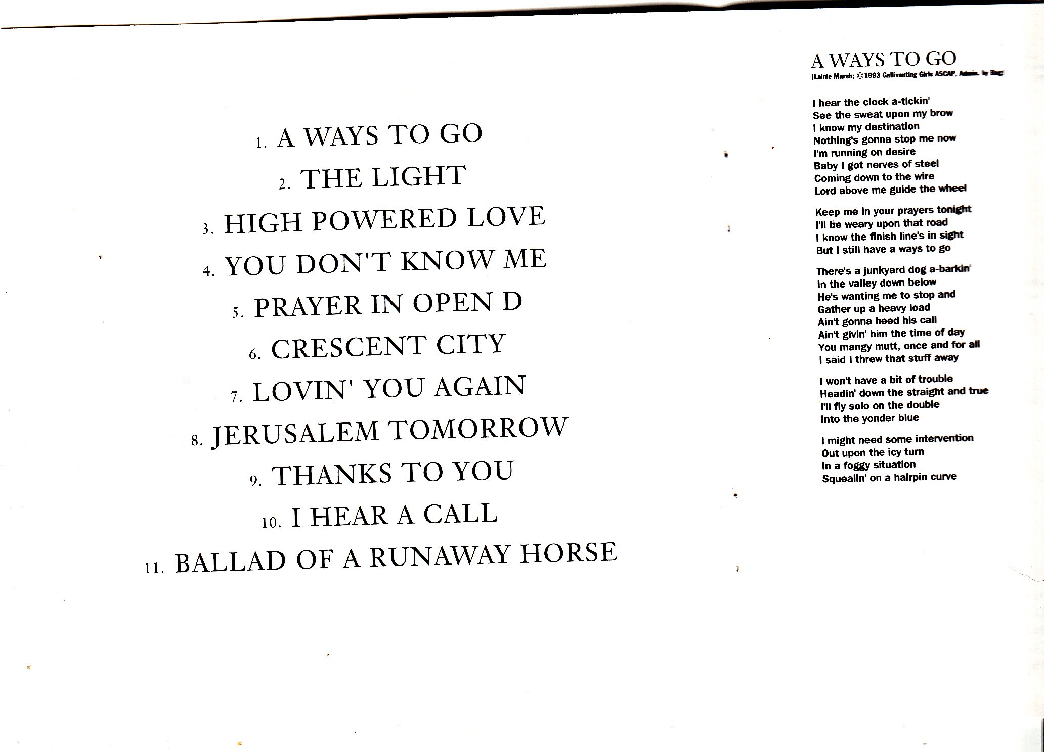 Cowgirl's Prayer
