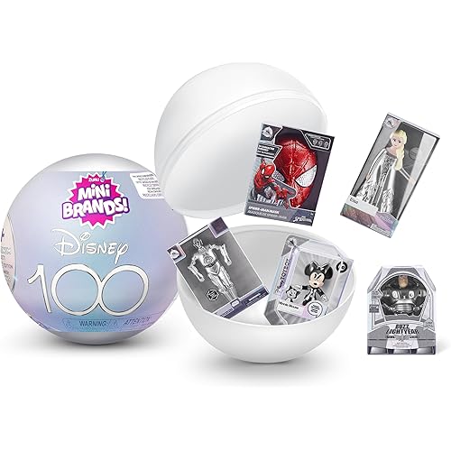 Mini Brands Disney 100 Platinum Capsule by ZURU Limited Edition with Platinum Minis, Celebrate Disney 100