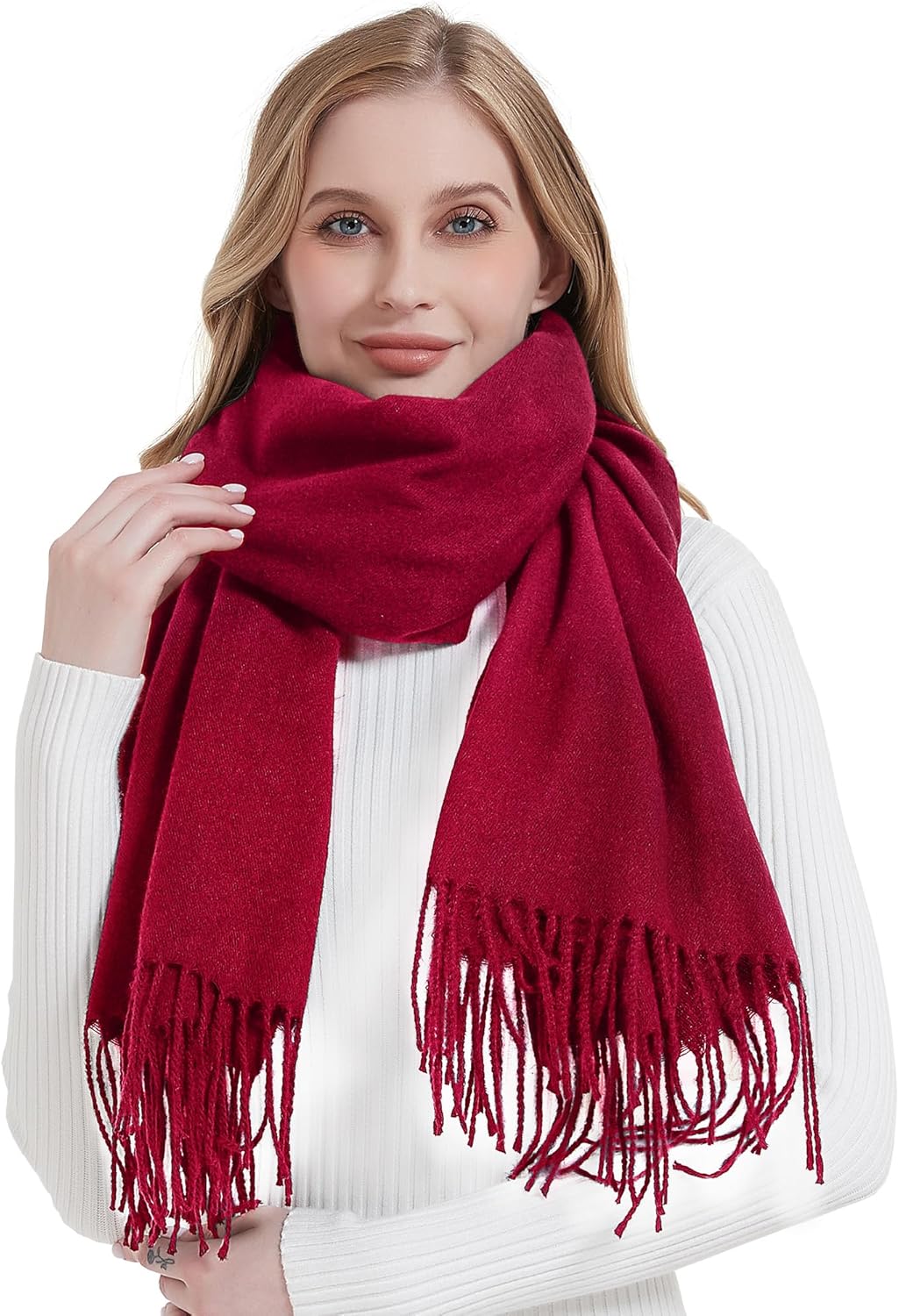 Landisun Scarf for Women Winter Soft Shawl Wrap Large Warm Fashion Blanket for Evening Dress Wedding Gifts - Image 2