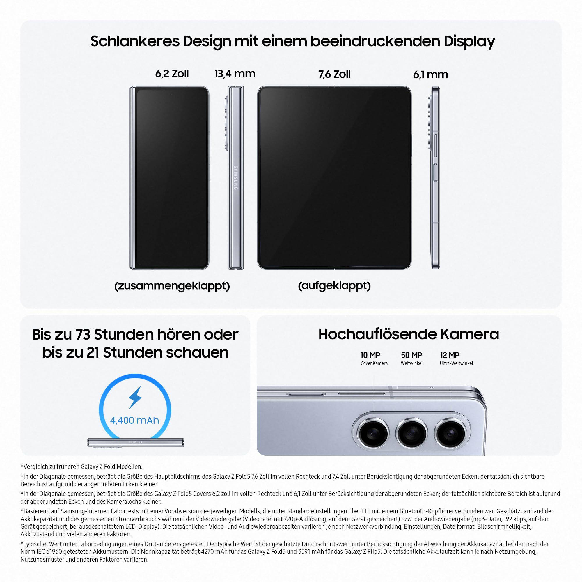 Samsung Galaxy Z Fold5 Faltbares AI-Android-Smartphone ohne Vertrag 256 G – Bild 9