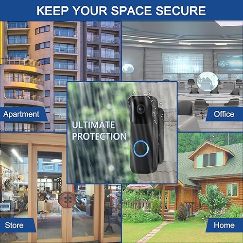 Miniatura 6 de Blink Doorbell - Kit de montaje ajustable en ángulo para timbre, montaje en ángulo de cámara de timbre, soportes de pared de gran angular para