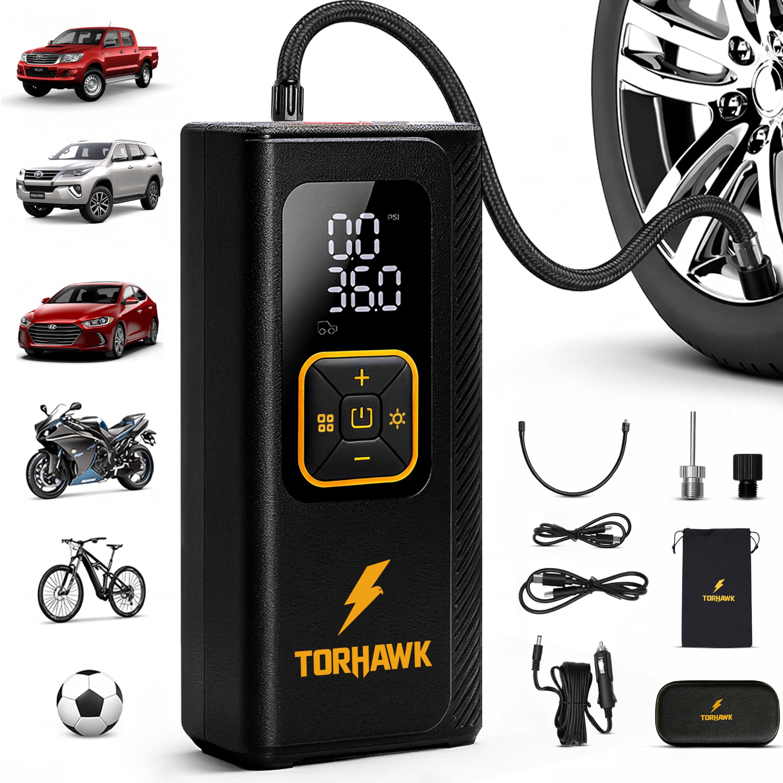 TORHAWK Dual Cylinder Tire Inflator