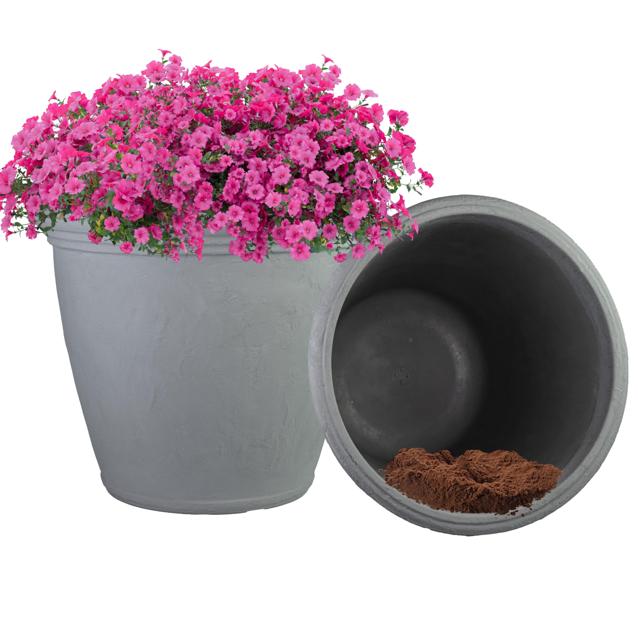 Sunnydaze 20-Inch Anjelica Large Plastic Pot