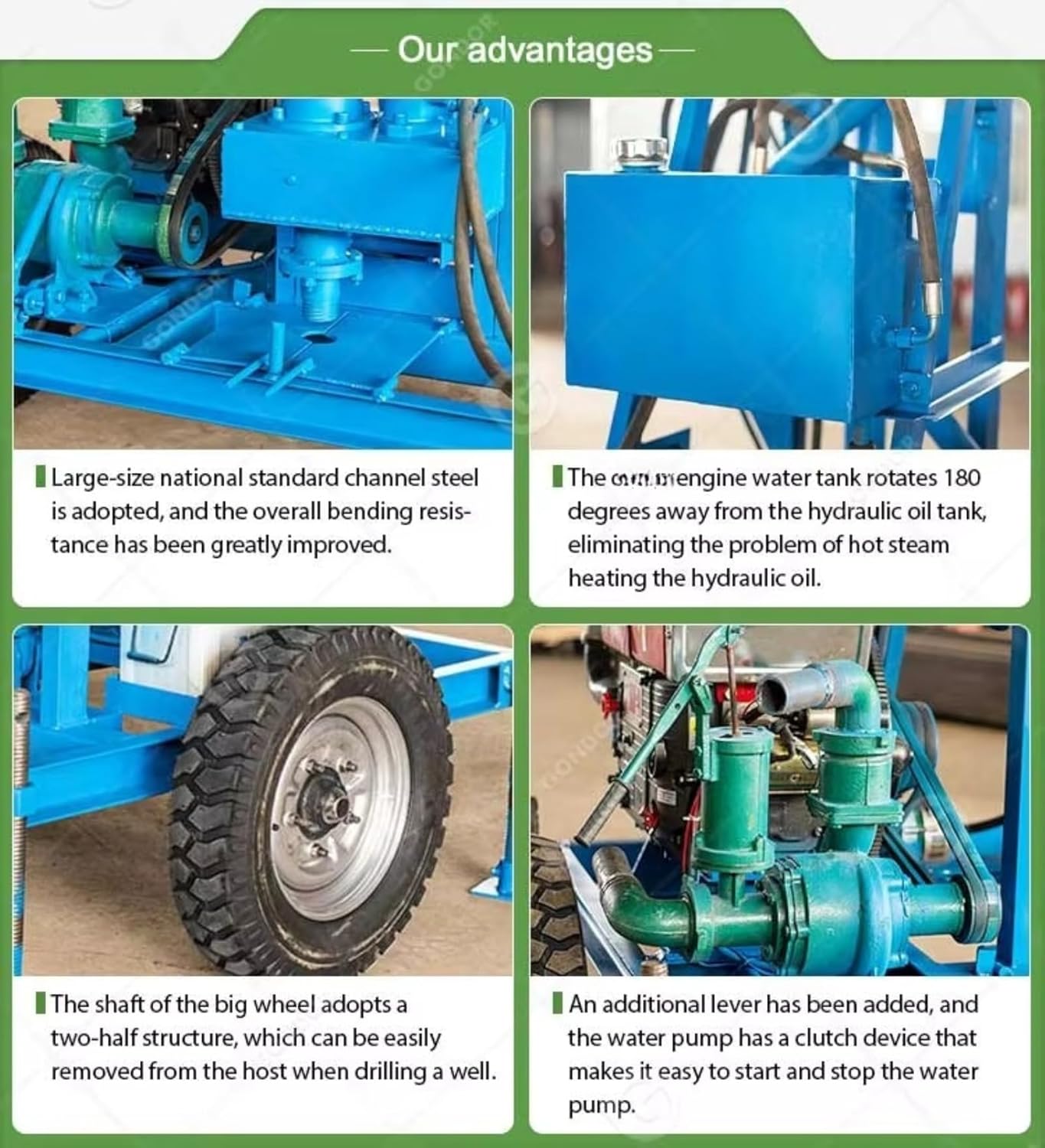 Mini Water Well Drilling Machine Portable Electric Borehole Drill Rig for DIY Garden & Farm Irrigation, Soil & Rock Core Sampling, Small Water Well Drill for Home Use