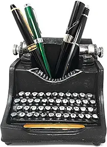 Retro/Shabby Chic/Vintage Typewriter Pencil Holder for Desk/Desk Organizer for Writer's Desk- Nostalgic Gift for Writers/Gift for Vintage Lovers/Gift for Typewriter Lovers