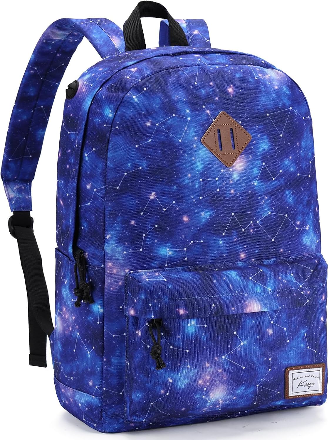 Kasqo School Backpack, Classic Lightweight 14-15.6 Inch Laptop Bookbag for Men Women Teens Girls Boys College