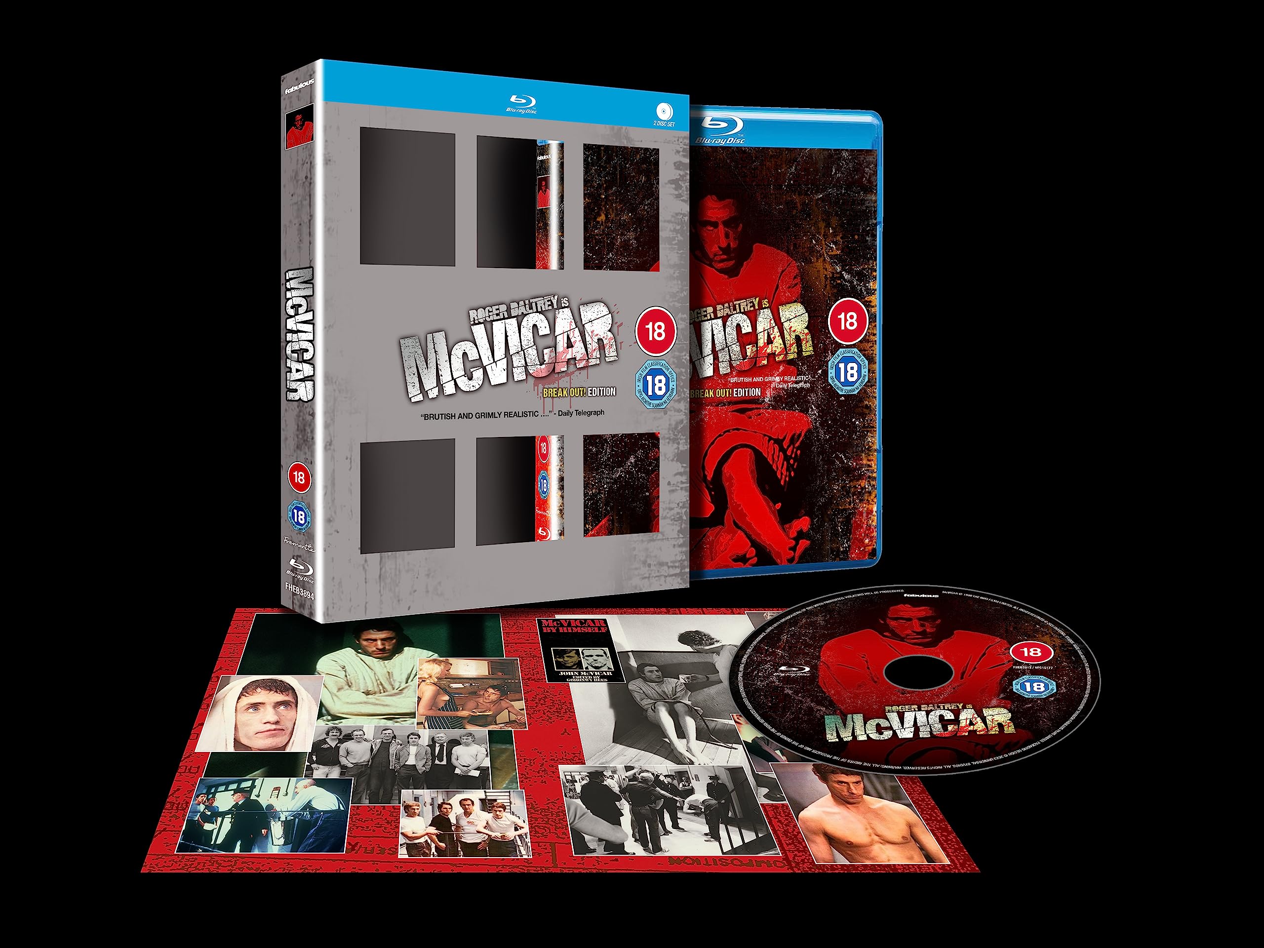 McVicar (1980) The Break-Out Edition | Roger Daltrey | New | Sealed | Blu-ray