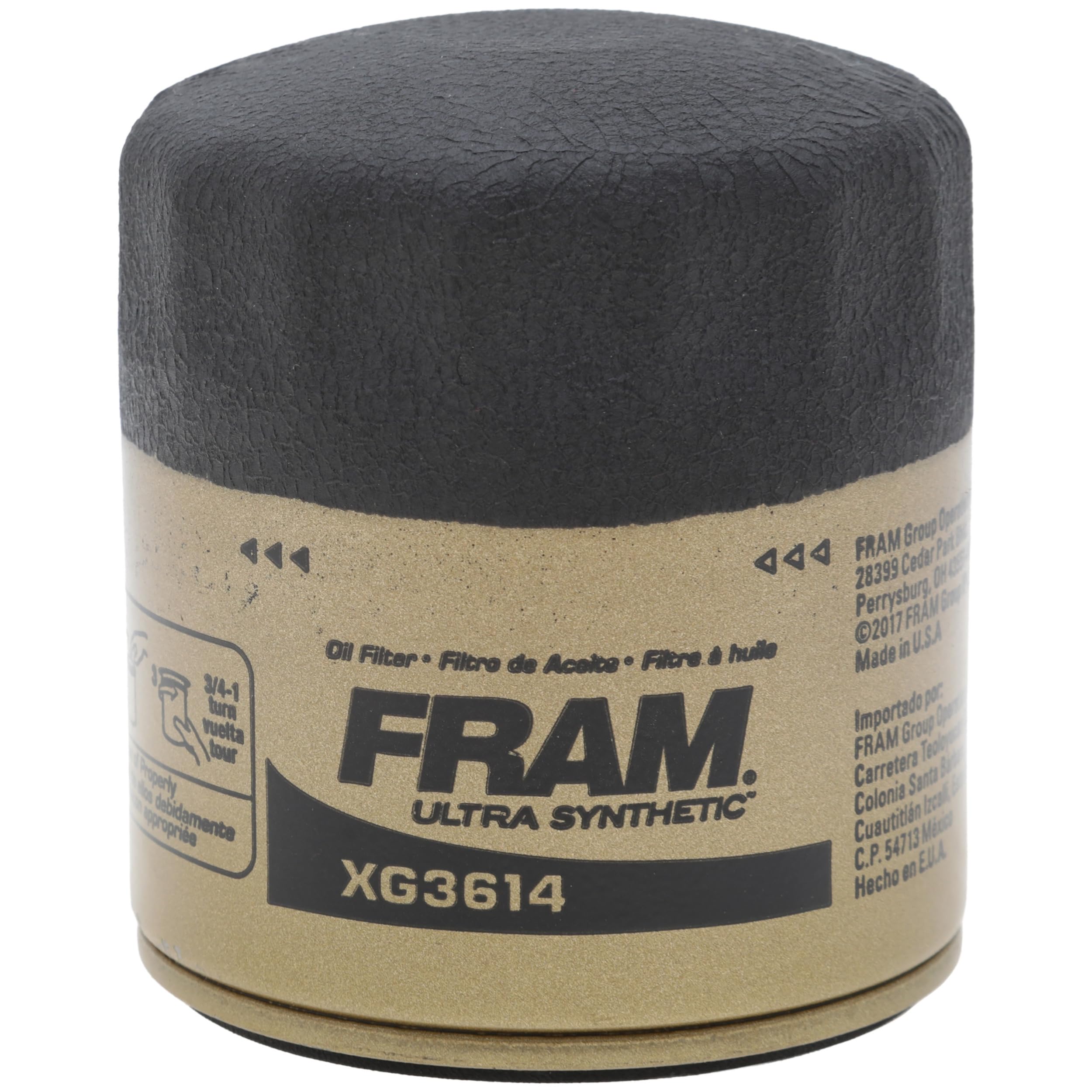 Fram Ultra Synthetic XG3614, 20.000 Meilen-Wechselintervall Spin-On Ölfilter mit SureGrip