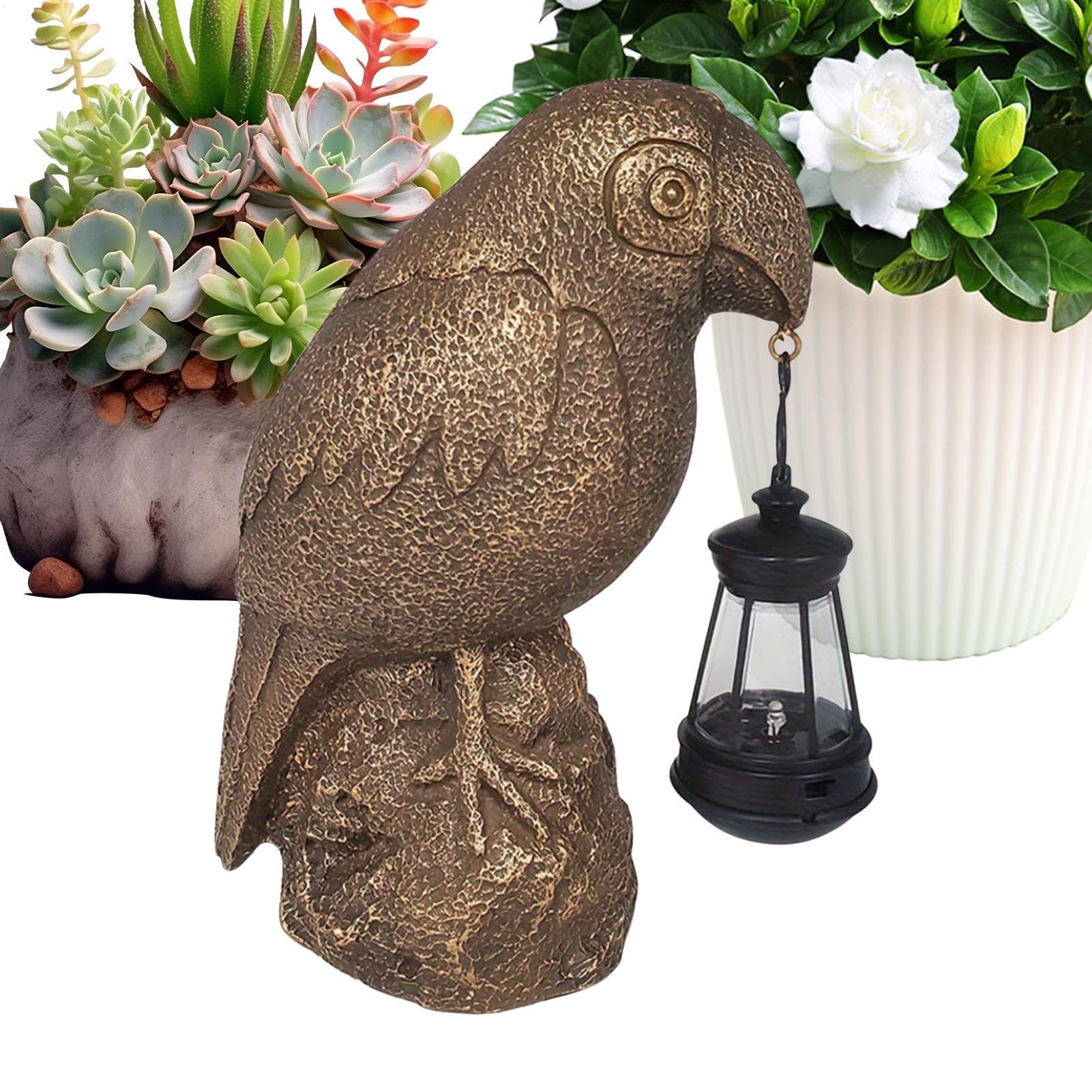 Lámpara de luz para pájaros y accesorios decorativos para terrazas 8