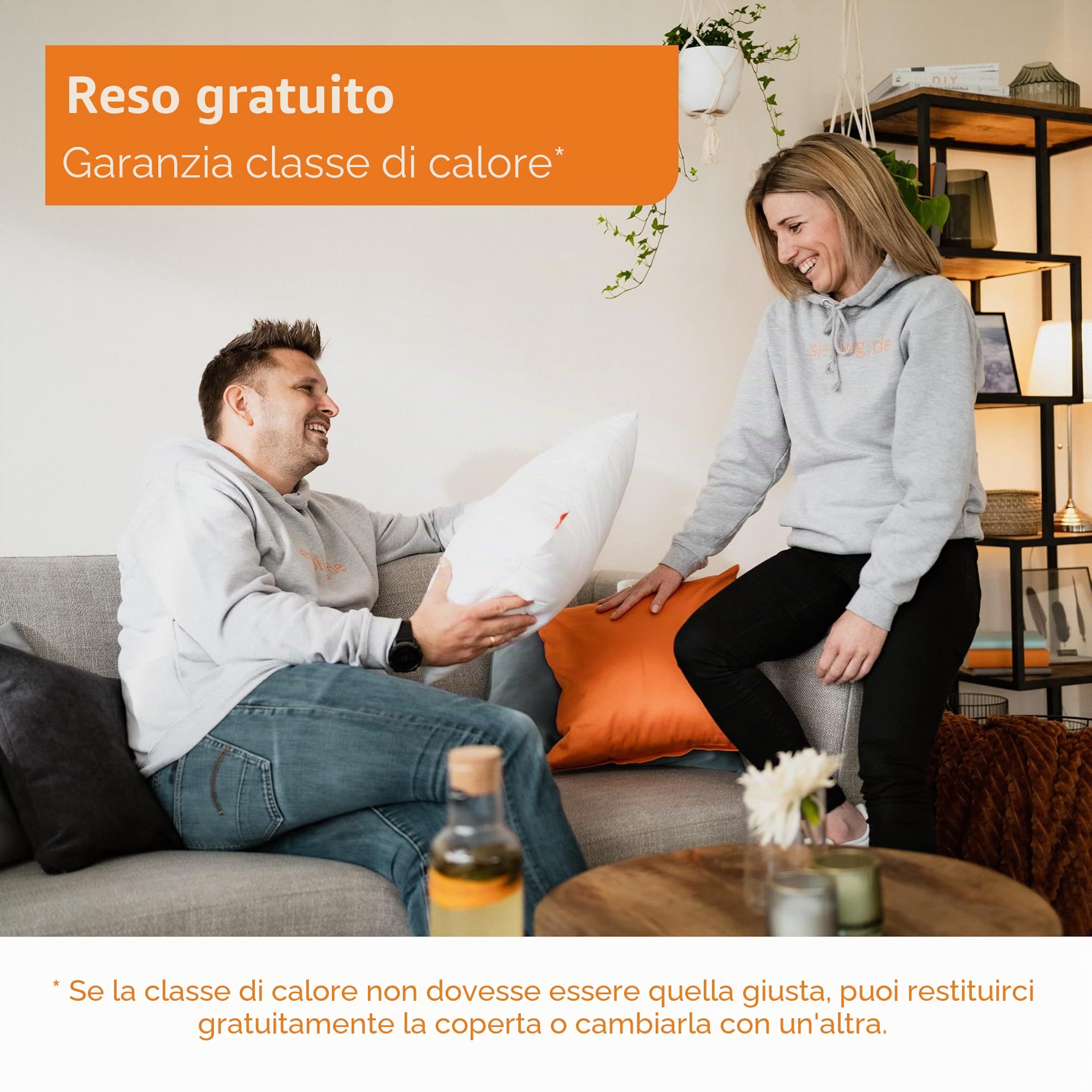 sleepling Piumino invernale ultra caldo, extra spesso e pesante, prodotto in UE, Ökotex 100, lavabile a 60°, 100% microfibra fine, 135 x 200 cm, bianco